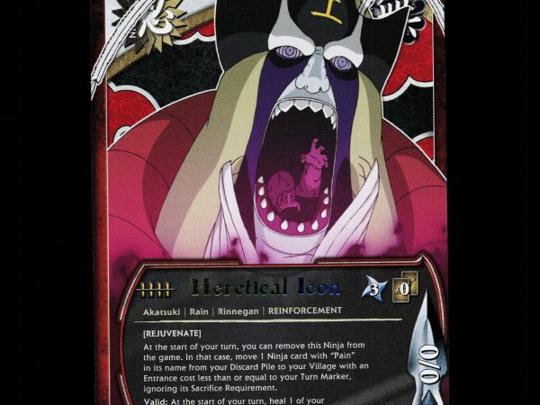Heretical Icon - 1333 - NM - 1st Edition Rare - S23 - Naruto CCG - D4-43