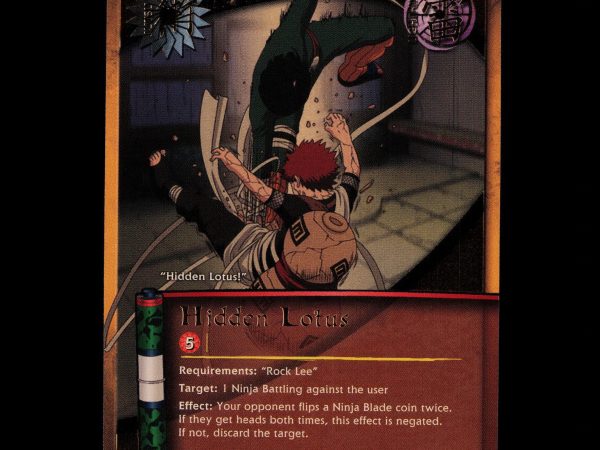 Hidden Lotus - 111 - NM - Unlimited - Super Rare Foil - Naruto CCG - D3-130