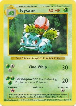 Ivysaur (30/102) [Base Set (Shadowless)]