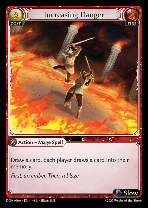 Increasing Danger - DOA Alter EN-144 - Uncommon - Near Mint - Foil - Grand Archive TCG