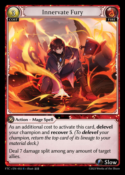 Innervate Fury - FTC EN-055 - x1 - R - NM - Foil - Grand Archive TCG