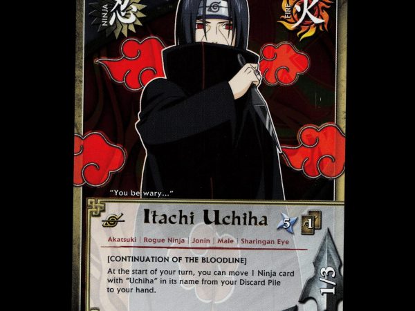 Itachi Uchiha - 1577 - NM - Foil - S27 - Naruto CCG - E1-152