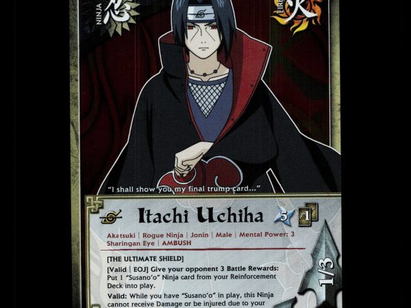 Itachi Uchiha - 1113 - NM - 1st Edition Foil - S21 - Naruto CCG - D4-97