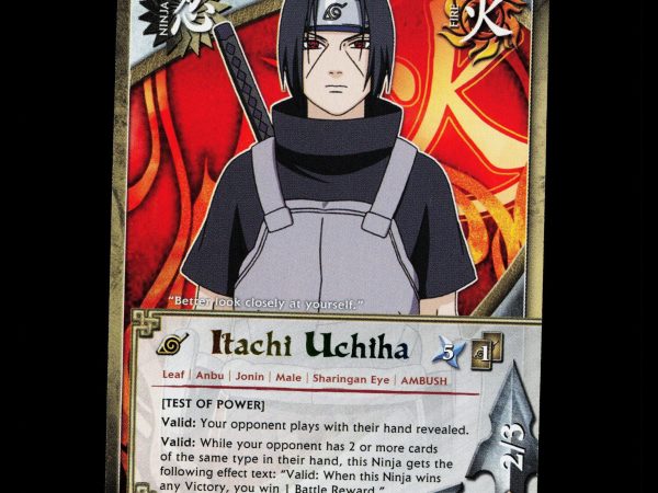 Itachi Uchiha - 1058 - NM - 1st Edition Rare - S20 - Naruto CCG - D4-4