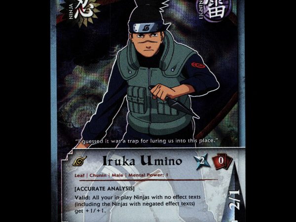 Iruka Umino - 291 - NM - 1st Edition - Foil - Naruto CCG - D3-34