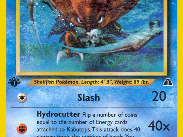 Kabutops (25/75) [Neo Discovery 1st Edition]