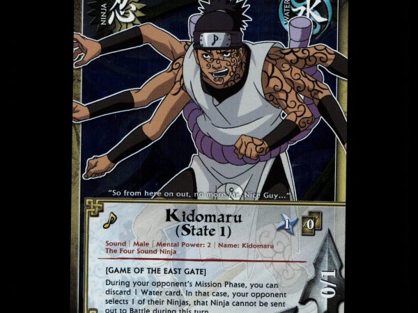 Kidomaru (State 1) - 1075 - NM - 1st Edition Foil - S20 - Naruto CCG - D4-2