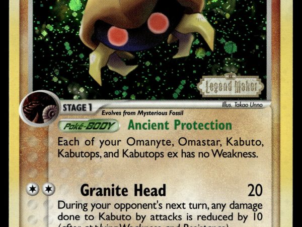 Kabuto - 36/92 - NM - Reverse Holo - Legend Maker - Pokemon - A9-66