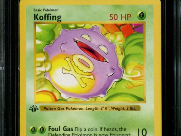 Koffing - 51/102 - CGC 8 - 1st Edition - Base Set - Pokemon - 38127