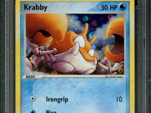 Krabby - 66/112 - PSA 10 - Reverse Holo - FRLG - Pokemon - 65066