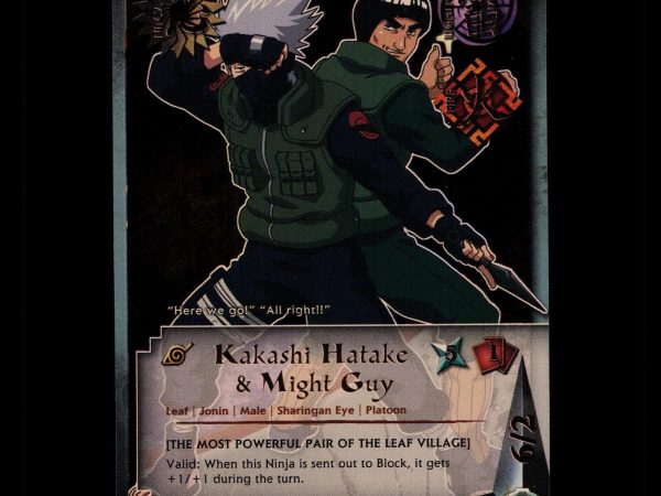 Kakashi Hatake & Might Guy - 172 - NM - 1st Edition - Foil - Naruto CCG - D4-348