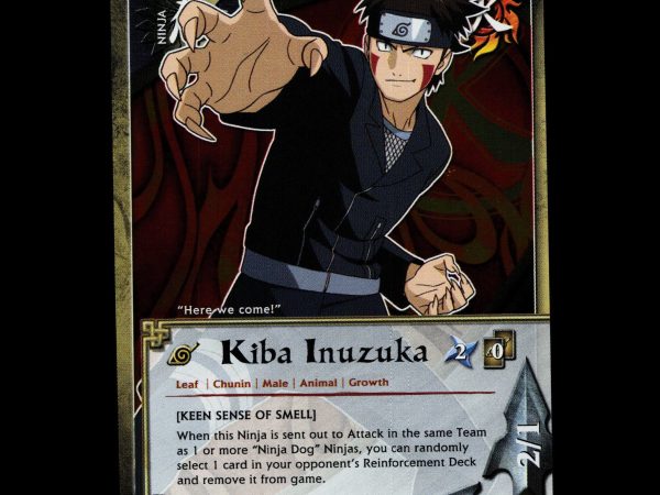 Kiba Inuzuka - 743 - NM - 1st Edition - Foil - Naruto CCG - D3-74