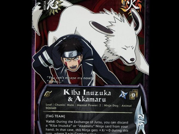 Kiba Inuzuka & Akamaru - 1059 - NM - 1st Edition Foil - S20 - Naruto CCG - D4-140