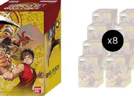 Kingdoms of Intrigue Double Pack Display of 8 - One Piece TCG - DP-01