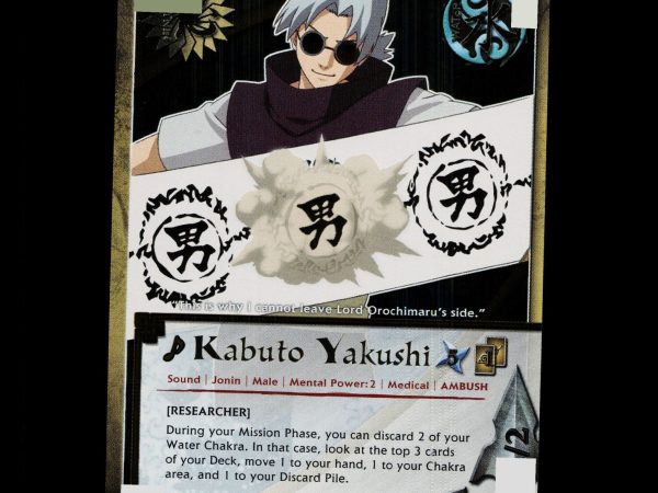 Kabuto Yakushi - 923 - NM - 1st Edition Foil - S18 - Naruto CCG - D4-120