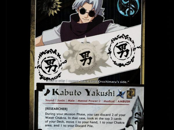 Kabuto Yakushi - 923 - NM - 1st Edition Foil - S18 - Naruto CCG - D4-122