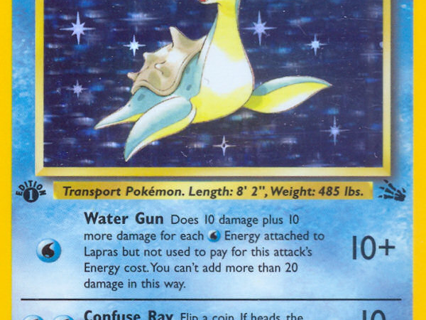 Lapras (10/62) [Fossil 1st Edition]