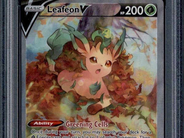 Leafeon V - 167/203 - PSA 8 - Alt Art - Evolving Skies - Pokemon - 10647