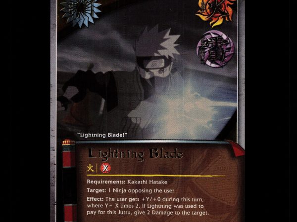 Lightning Blade - 870 - NM - 1st Edition Foil - S23 - Naruto CCG - D4-39