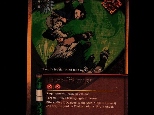 Lions Barrage - us007 - NM - 1st Edition Foil - Promo - Naruto CCG - D4-173
