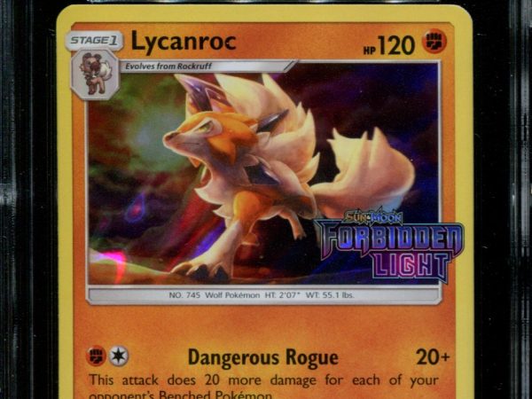 Lycanroc - SM118 - CGC 8.5 - Prerelease Promo - Forbidden Light - Pokemon -  15196