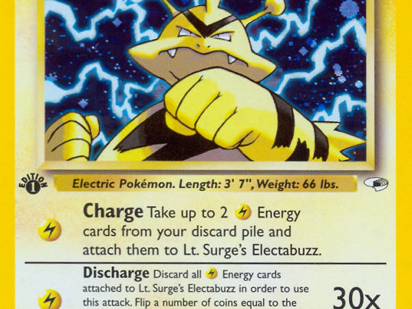 Lt. Surge's Electabuzz (6/132) [Gym Heroes 1st Edition]
