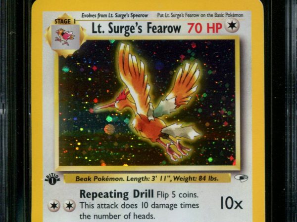 Lt. Surge's Fearow - 7/132 - CGC 7.5 - 1st Edition - Gym Heroes - Pokemon - 48022
