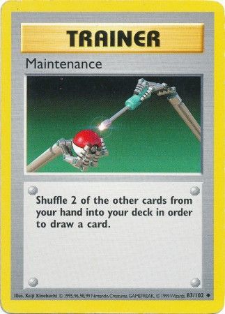 Maintenance (83/102) [Base Set (Shadowless)]