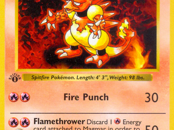 Magmar (36/102) (Shadowless) [Base Set 1st Edition]