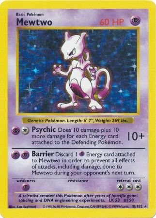 Mewtwo (10/102) [Base Set (Shadowless)]