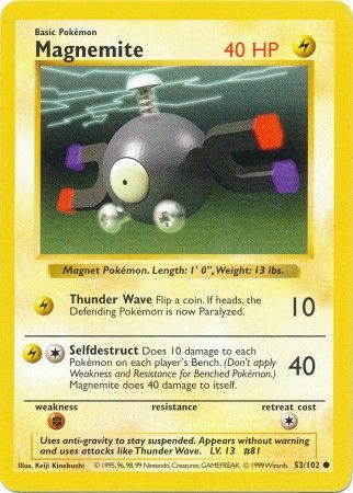 Magnemite (53/102) [Base Set (Shadowless)]