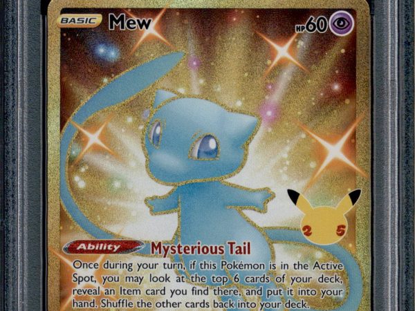 Mew - 025/025 - PSA 10 - Secret Rare - Celebrations - Pokemon - 61965