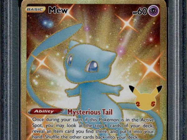 Mew - 025/025 - PSA 9 - Secret Rare - Celebrations - Pokemon - 61966