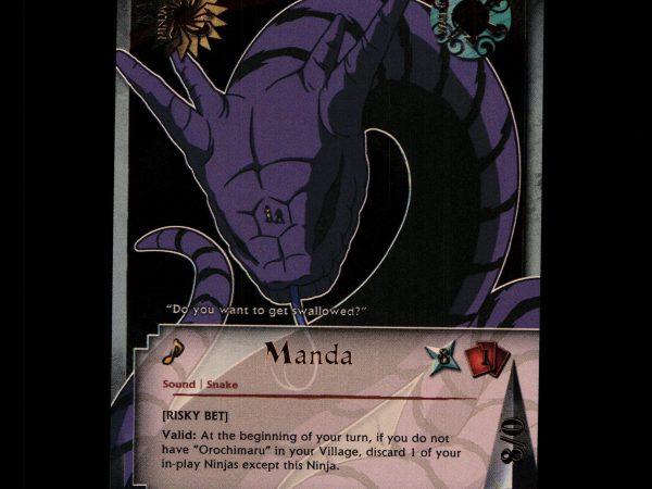 Manda - 221 - NM - 1st Edition - Foil - Naruto CCG - D4-263