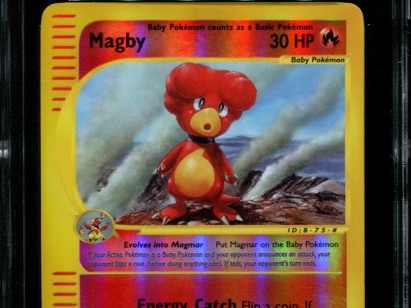 Magby - 52/165 - CGC 8.5 - Reverse Rare - Expedition - Pokemon - 68236