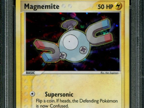 Magnemite - 68/112 - PSA 9 - Reverse Holo - FRLG - Pokemon - 80837