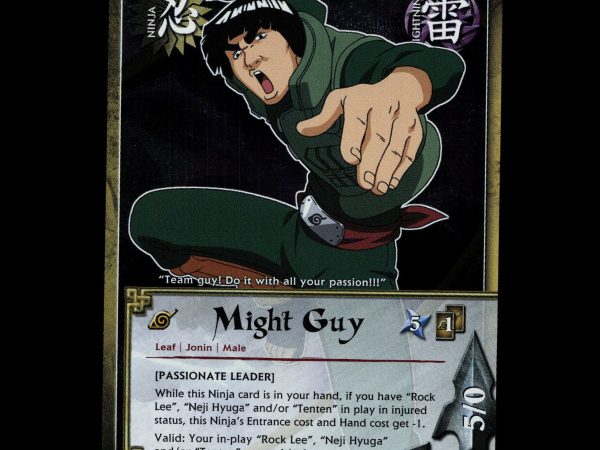 Might Guy - PR 039 - NM - Unlimited Foil - Promo - Naruto CCG - D3-151