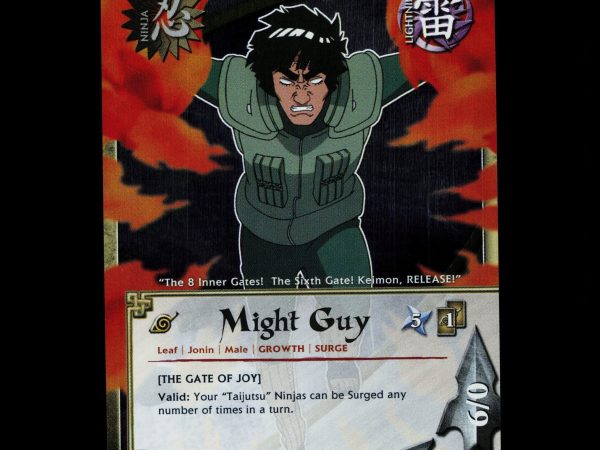Might Guy - 969 - NM - 1st Edition Foil - S19 - Naruto CCG - D3-116