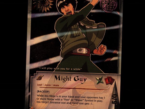 Might Guy - us022 - NM - Foil - Promo - Naruto CCG - E1-70
