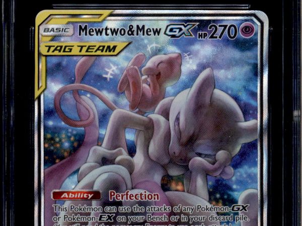 Mewtwo & Mew GX - SM191 - CGC 10 - Alt Art - Promo - Pokemon - 92187