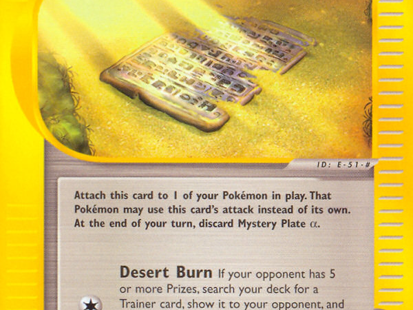 Mystery Plate Alpha (133/144) [Skyridge]