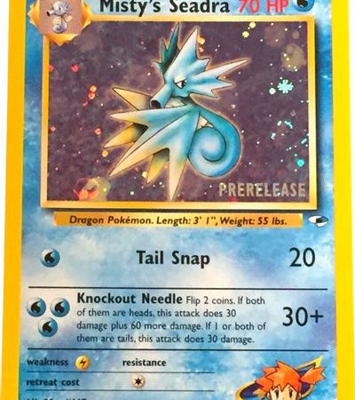 Misty's Seadra (9/132) (Prerelease Promo) [Gym Heroes Unlimited]