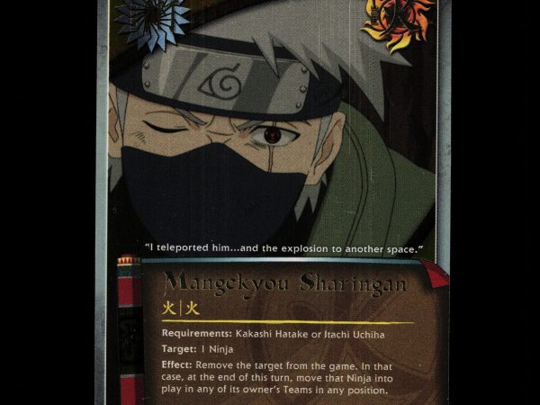 Mangekyou Sharingan - 750 - NM - 1st Edition Foil - S19 - Naruto CCG - D4-137