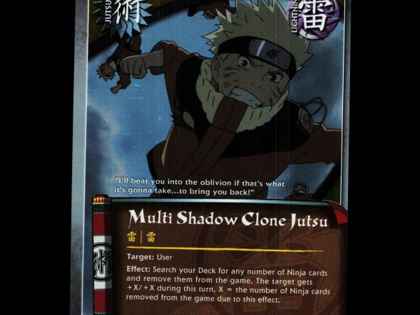 Multi Shadow Clone Jutsu - 724 - NM - 1st Edition Foil - S18 - Naruto CCG - D4-125