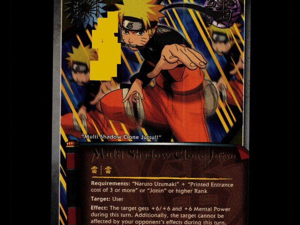 Multi Shadow Clone Jutsu - PR 043 - NM - 1st Edition Foil - Promo - Naruto CCG - D4-73