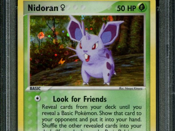 Nidoran - 70/112 - PSA 9 - Reverse Holo - FRLG - Pokemon - 80855