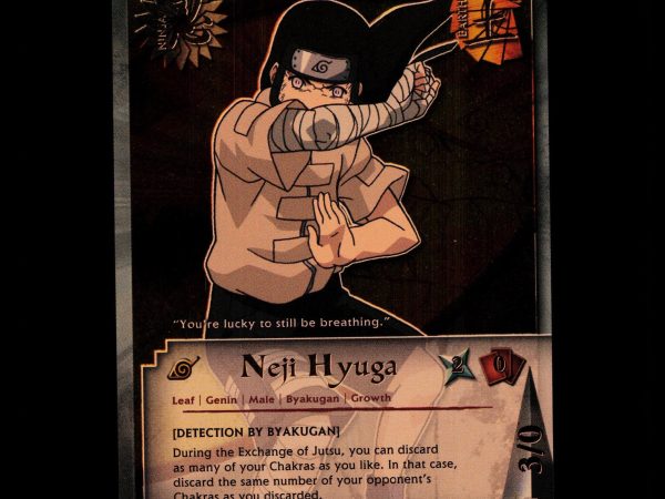 Neji Hyuga - us017 - NM - 1st Edition - Foil - Naruto CCG - D4-207