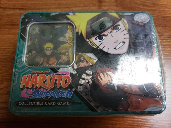 Naruto Tin - Fierce Ambitions - Set 15 & 16 - 4 Booster Packs (2 Broken Promise, 2 Foretold Prophecy) - Naruto CCG Card Game - Sealed
