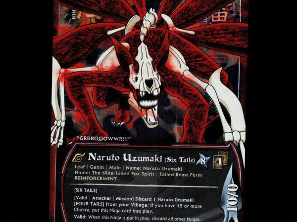 Naruto Uzumaki (Six Tails) - 1396 - NM - 1st Edition Foil - S24 - Naruto CCG - D4-46