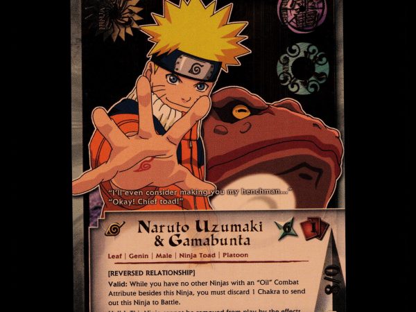 Naruto Uzumaki & Gamabunta - us039 - NM - 1st Edition - Foil - Naruto CCG - D4-206